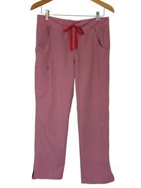 Figs Kade Cargo Straight Leg Scrub Pants Chalk Pink PO 1783 Size S/P